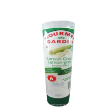 Tube en plastique transparent de 115g cinq couche pour le verre de citron de nourriture